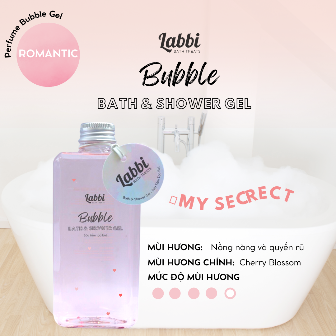 My secret tạo bọt bồn tắm / gel tắm tạo bọt / bubble gels