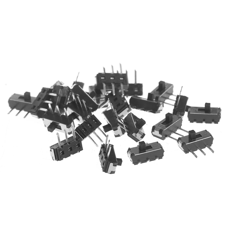 MSK-12D19 -Micro interrupteur à bascule horizontal simple et double rangée,10 pièces,petit