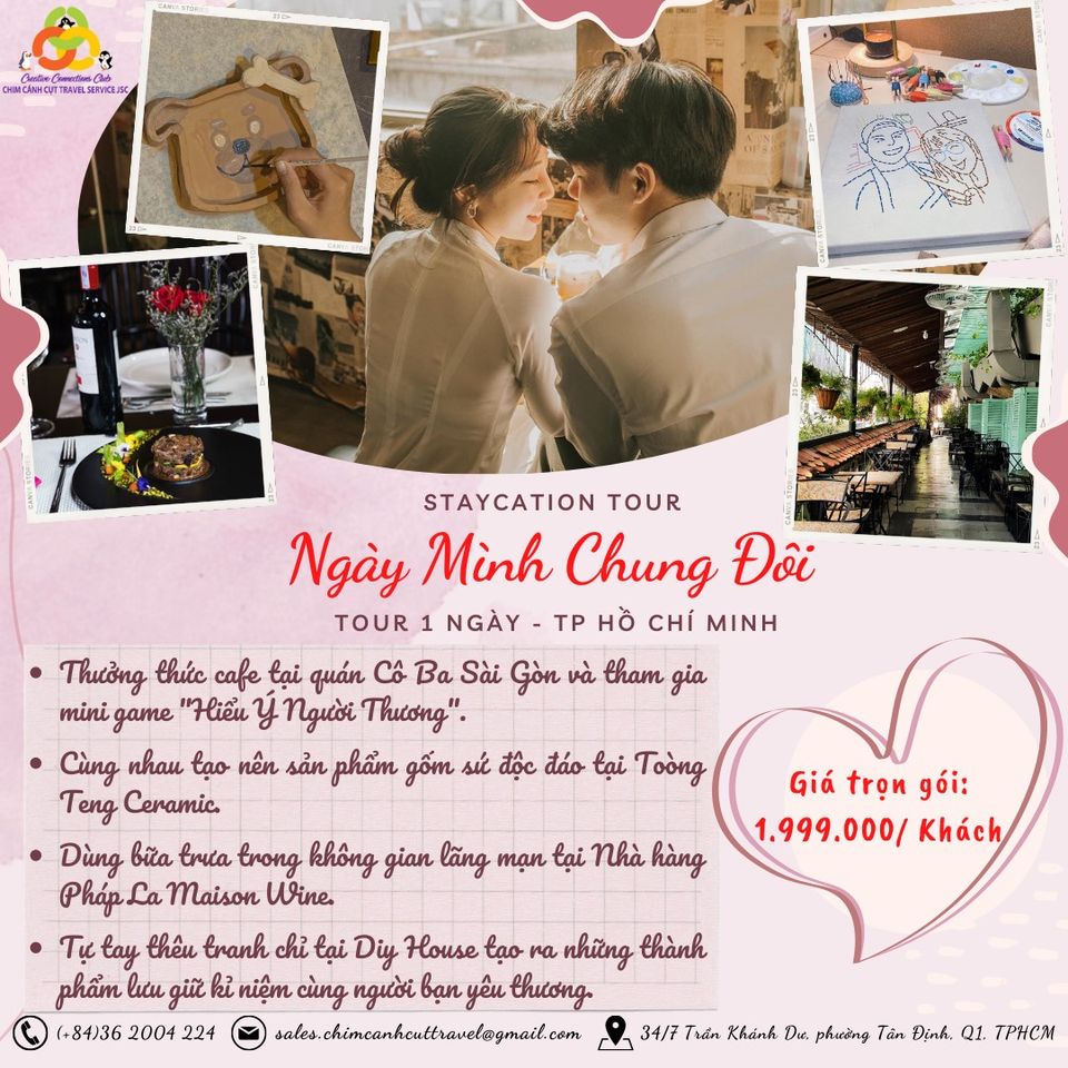 Tour [E-Voucher] "Ngày Mình Chung Đôi" 1 Ngày