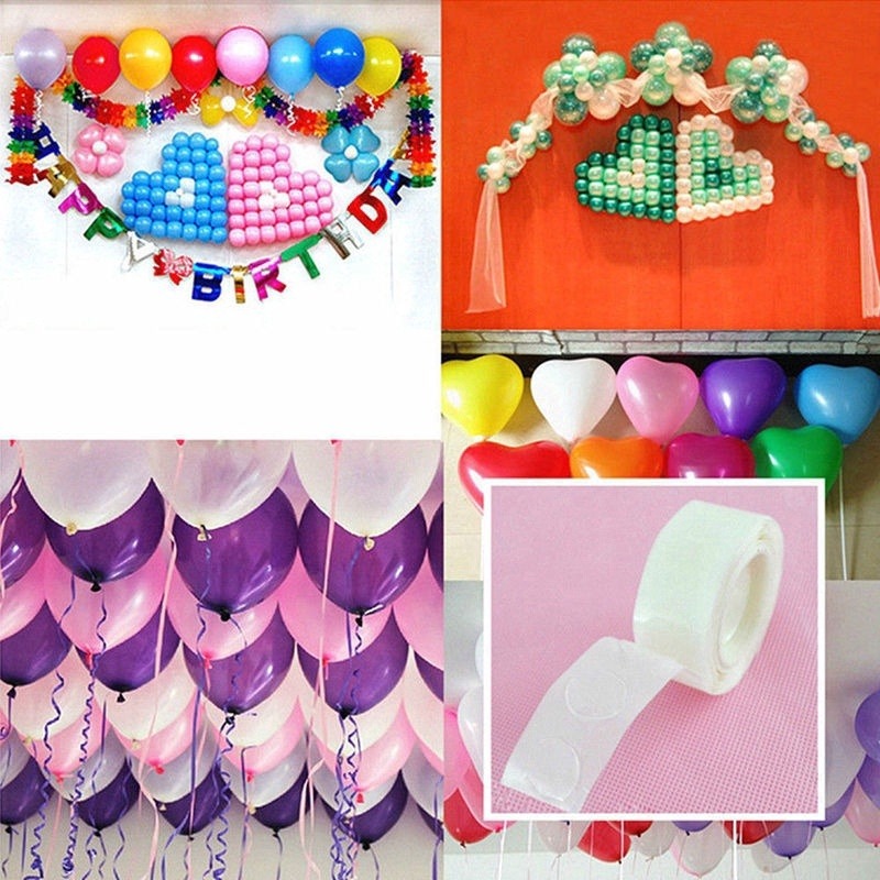 Set 100 Miếng Dán Bong Bóng Trang Trí Tiệc Sinh Nhật