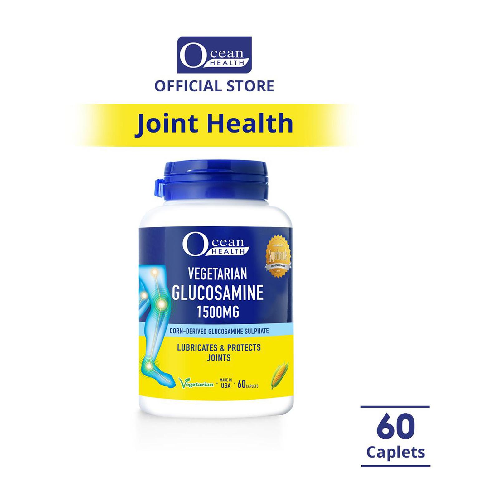 Ocean Health Vegetarian Glucosamine Sulphate 1500MG (60S) Lazada