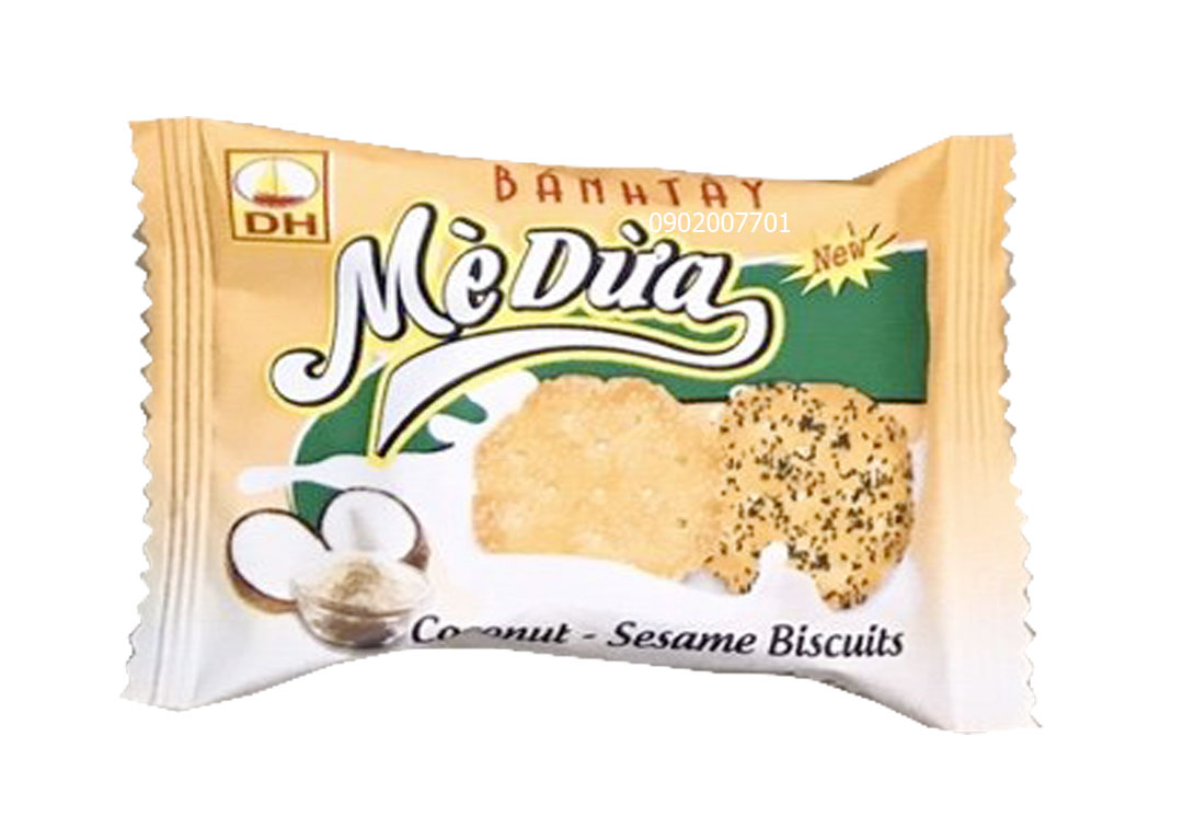 1Kg Bánh Quy Mè Dừa Đức Hưng Thơm Ngon- đồ ăn vặt