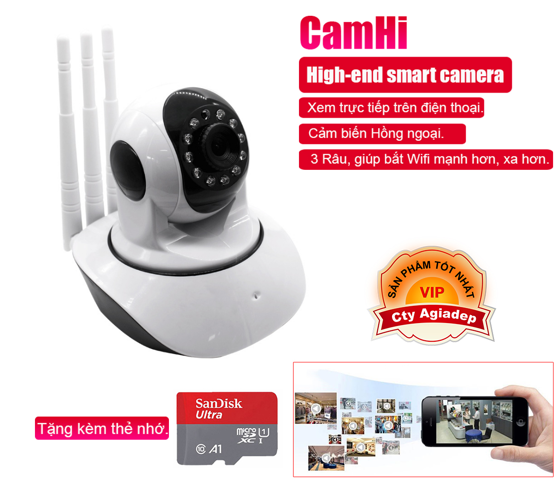 Camera giám sát Yoosee + Thẻ nhớ xịn Samsung Toshiba tương đương