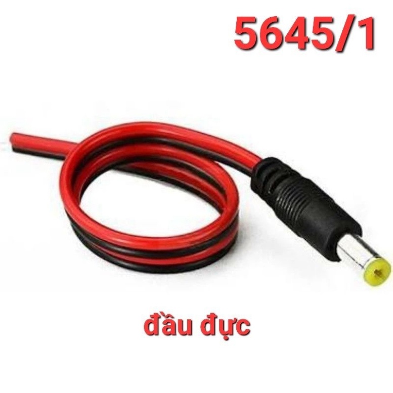 Jack nguồn 5.5x2.1mm jack dc có dây đực/cái