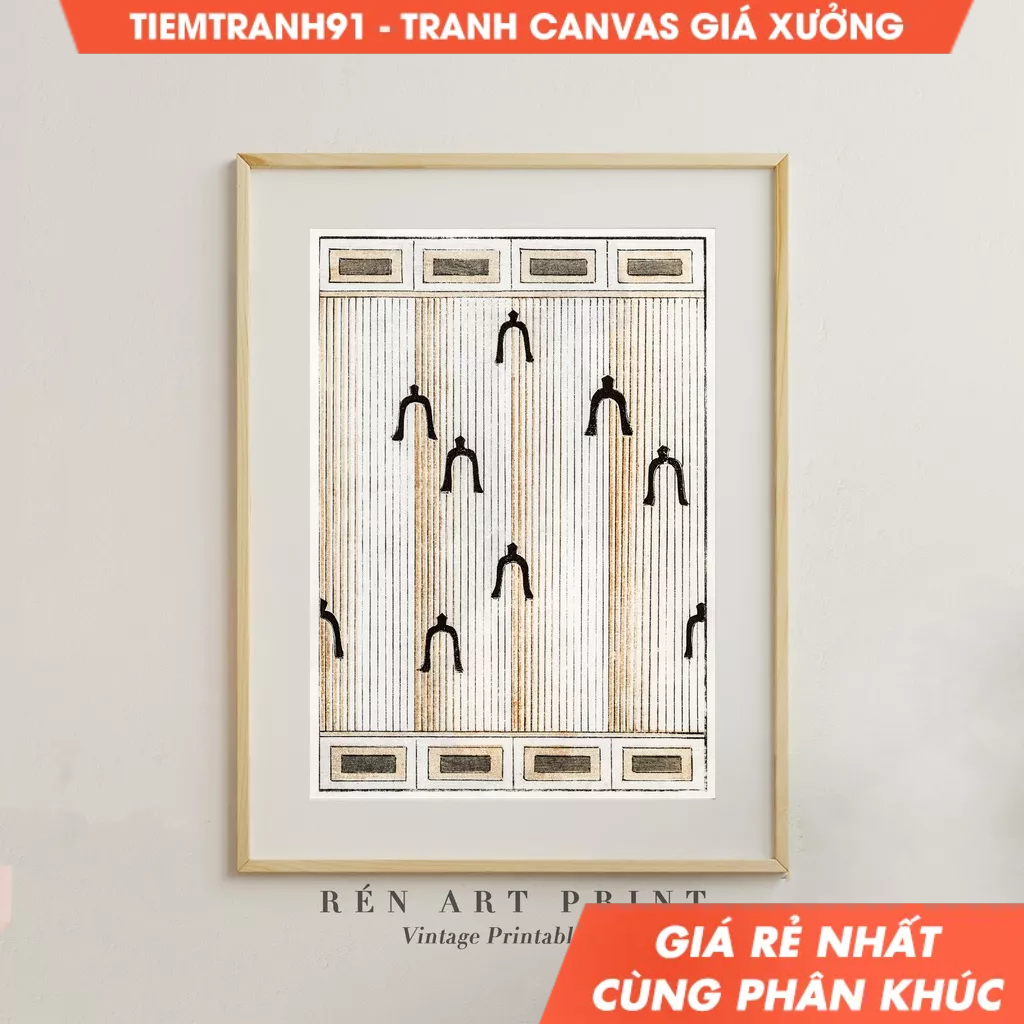 Tranh treo tường, Japanese Wall Art Wabi Sabi Artwork Japanese Woodblock Japandi Wall Art Scandinavian.