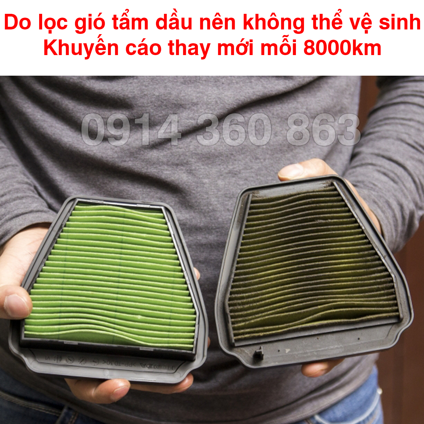 Lọc gió Winner X, Winner 150, Sonic zin (Chính hãng) Honda