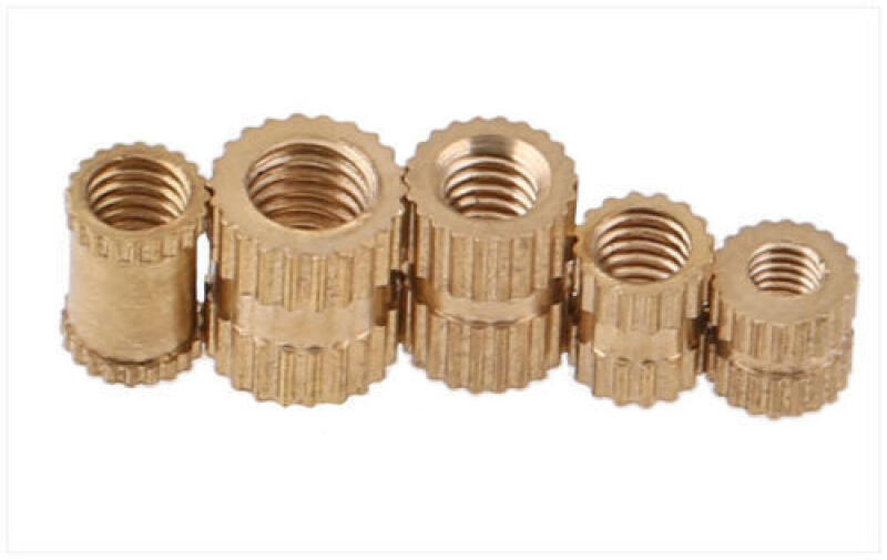50Pcs Solid Brass Round Threaded Knurl Insert Embedded Nut M2-M6
