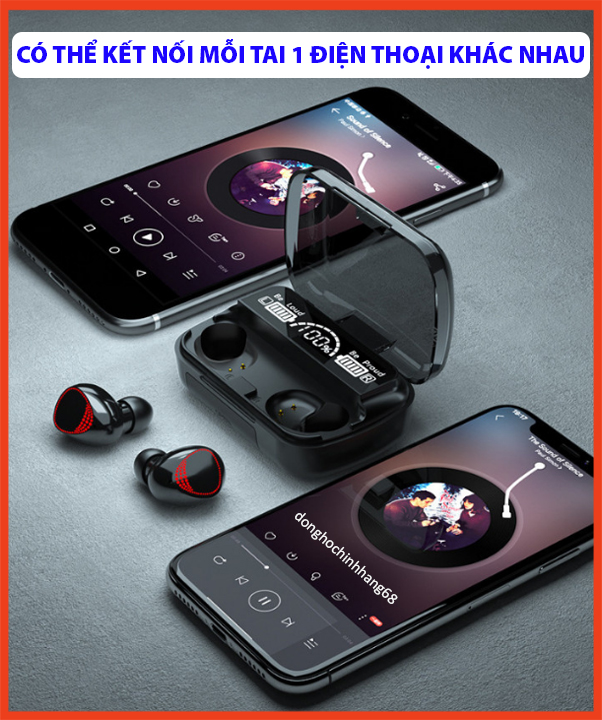 Tai Nghe Bluetooth Không Dây M10 Pro Pin Cực Trâu Nghe Nhạc Cực Hay Chơi Game Cực Đã Tai Nghe Không Dây ,Tai Nghe Bluetooth 5.1 Bảo Hành 12 Tháng