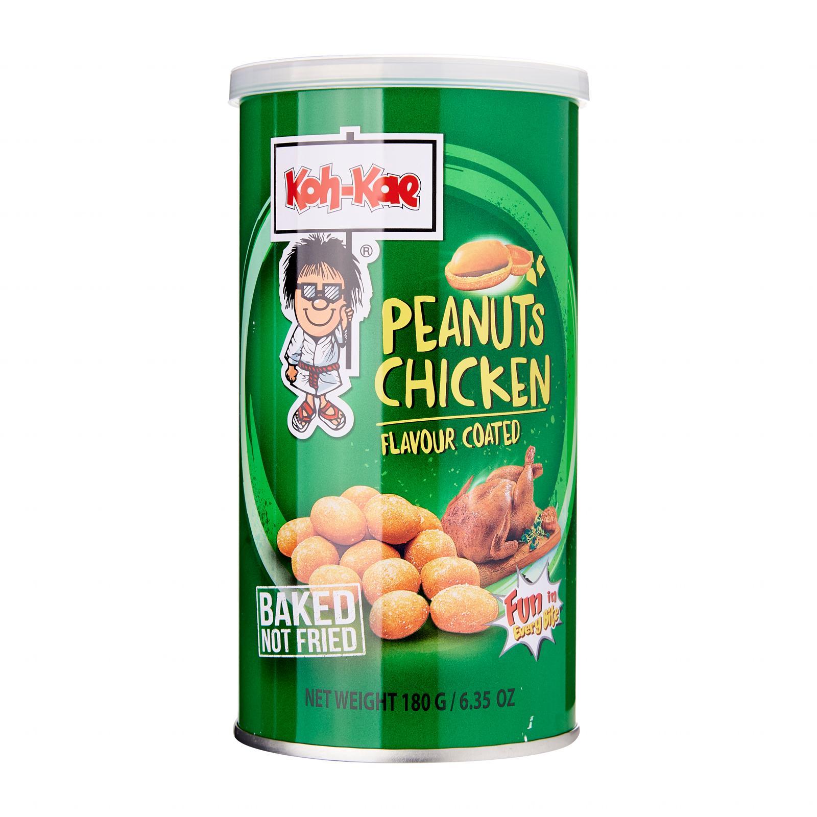 Koh-Kae Coated Peanuts - Chicken Flavour (Canister) 180G | Lazada Singapore