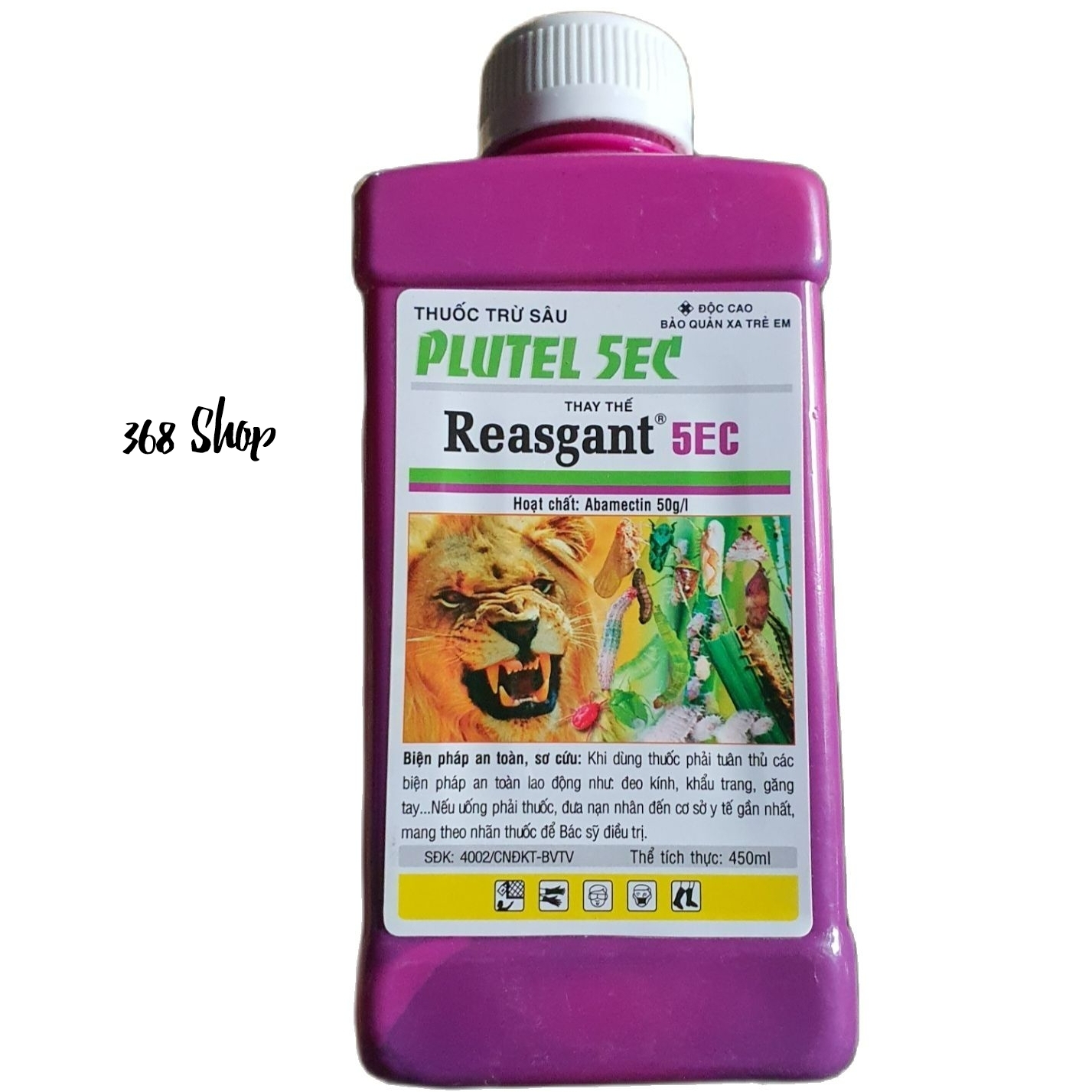 💎 Thuốc trừ sâu Reasgant 5EC (Chai 450ml)💖 plutel 5ec