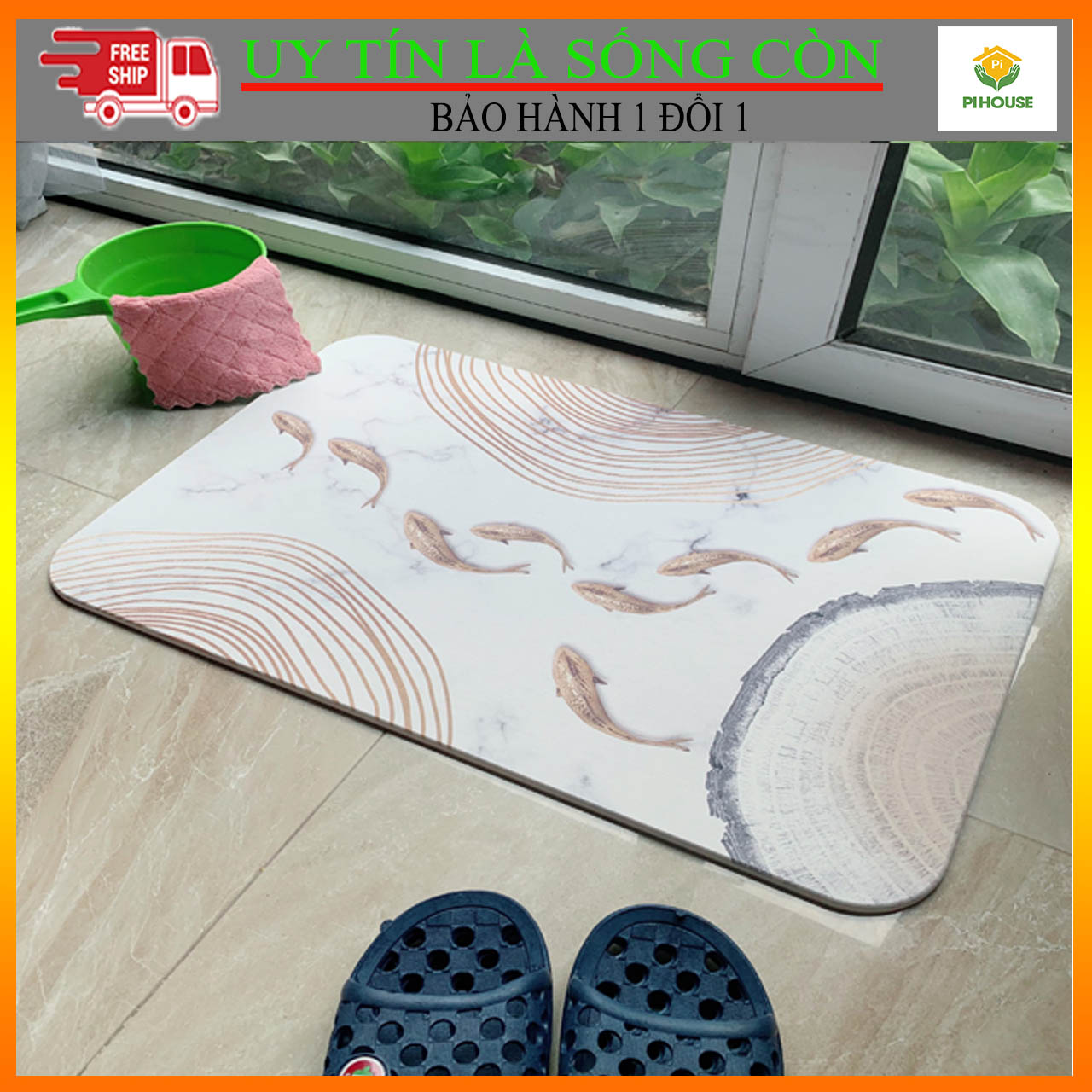 THẢM ĐÁ PIHOUSE SIÊU THẤM HÚT CÔNG NGHỆ NHẬT BẢN