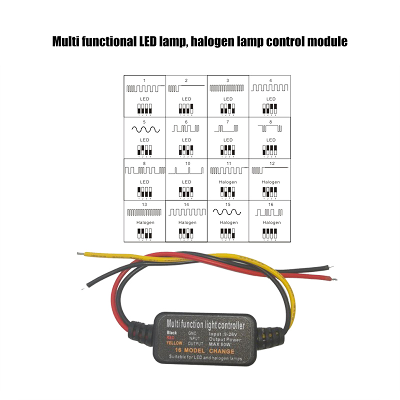 1PCS%20DC9-26V%2016%20Modes%20Adjustable%20LED%20Brake%20Light%20Flasher%20Strobe%20Controller%20Module%20For%20Car%20Motorcycle%20Truck%20Flash%20Tail%20Stop%20Lamp%20DFGGT%20-%20Image%204