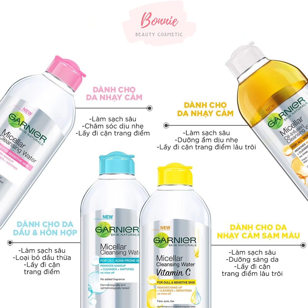 [HCM]Nước tẩy trang Garnier Micellar Cleasing Water
