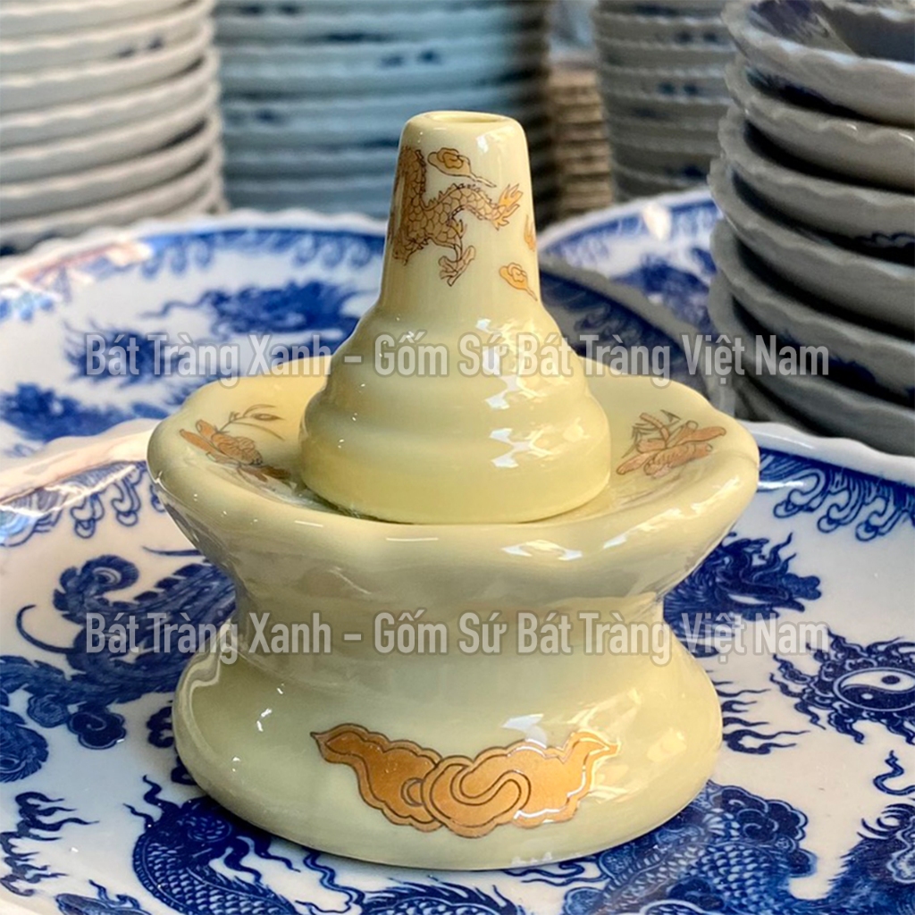 Chân / đế cắm thuốc lá ban thờ bát tràng hàng loại i