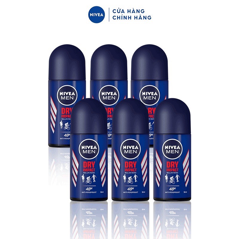 Lăn ngăn mùi Nivea Men khô thoáng 50ml