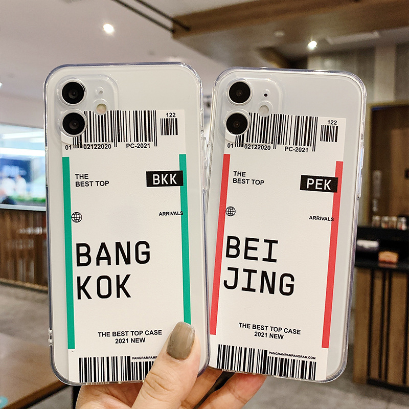 Ốp lưng dẻo iPhone Ticket To BANGKOK