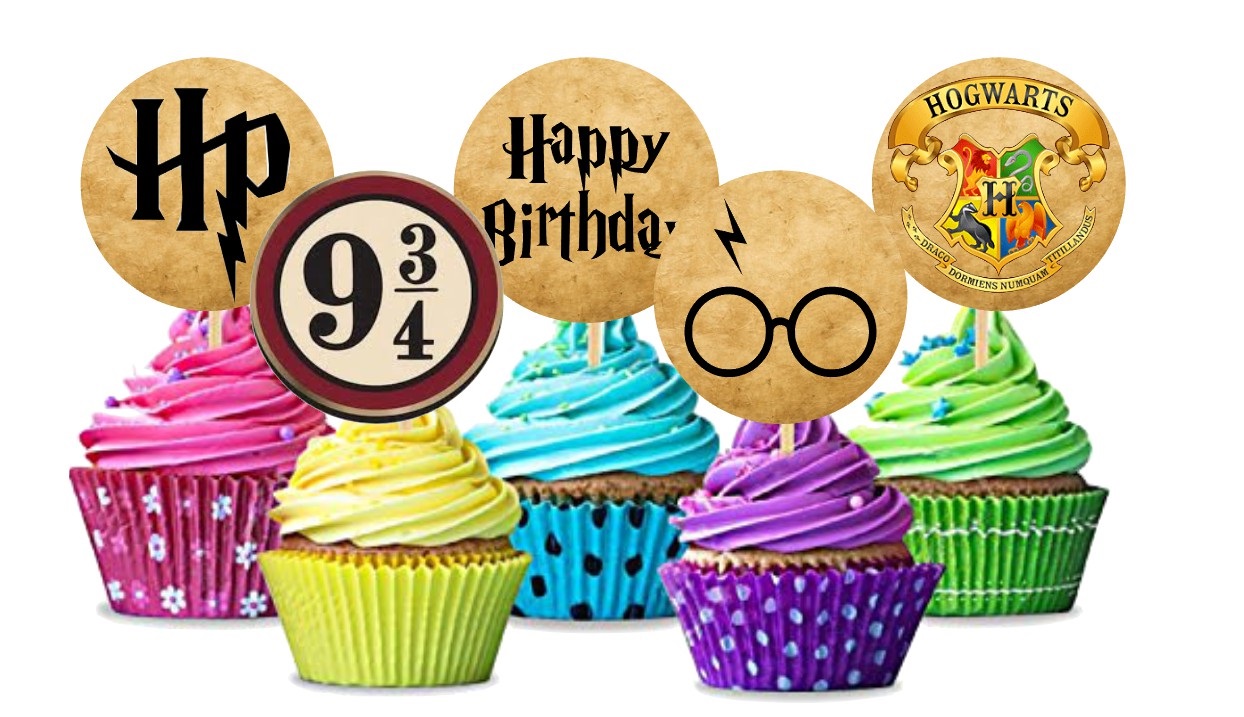 20pcs The harry Potter cupcake topper Lazada