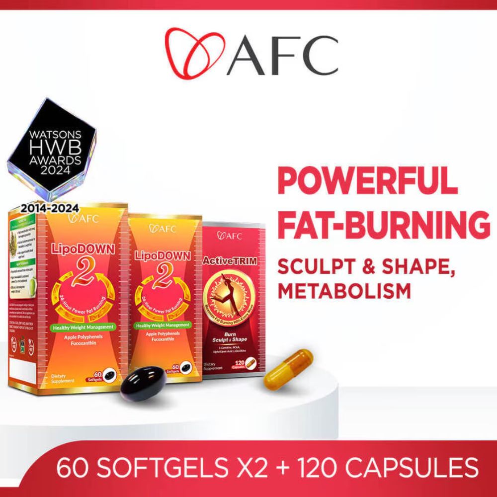 AFC Weight Management Packet LipoDOWN2 60s x 2 + ActiveTRIM