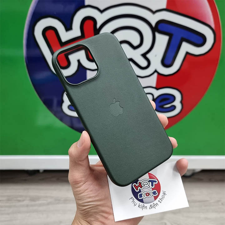 Ốp lưng da Leather Case Magsafe cho IPhone 13 Pro Max / 13 Pro (Da Bò Thật)
