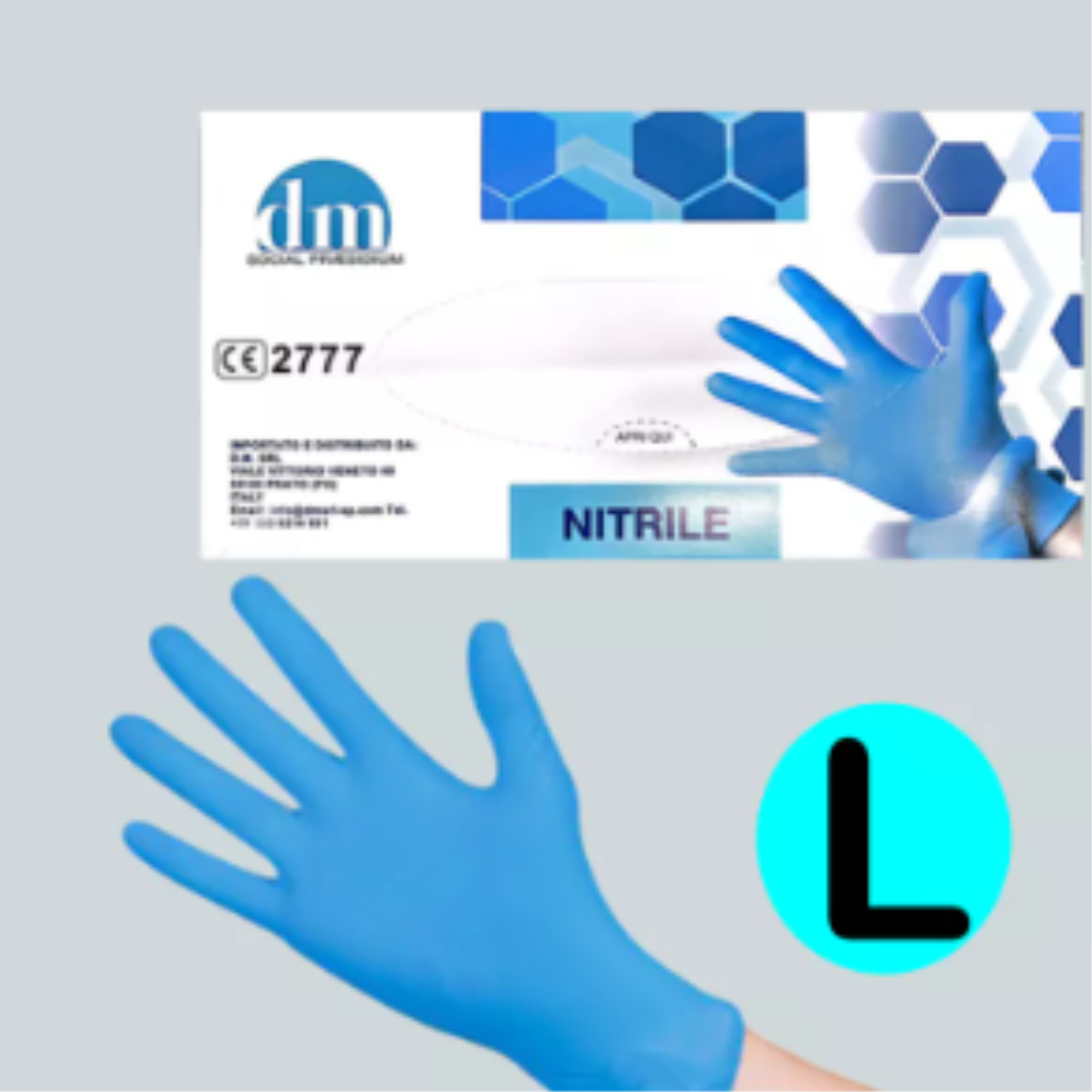 [Buy 10 Get 10 Free] (100pcs) Disposable Gloves Nitrile Glove Medical