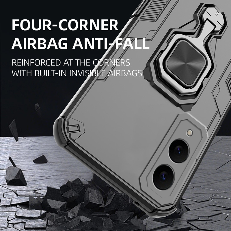 Biruiqu%20For%20Samsung%20Galaxy%20A16%20Soft%20TPU+Hard%20PC%20Fashionable%20Anti%20Drop%20and%20Shock%20Absorber%20Soft%20Shell%20with%20Kickstand%20-%20Image%203