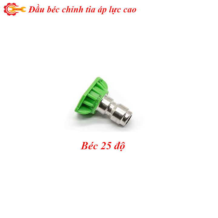 Bộ 4 béc xịt rửa xe chỉnh tia 0-15-25-40 độ chất liệu thép không gỉ
