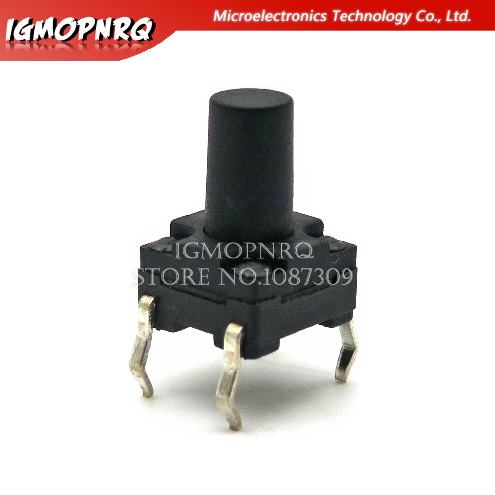 20PCS 6X6 PCB Tactile Mini Push Button Switch SMD DIP 4pin Micro Switch 6*6*4.3/5/6/7/8 Mm 6x6*4.3mm 5mm 6mm 7mm 8mm Waterproof integrated circuit