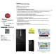(Bulky) PANASONIC NR-BX471WGKS 405L 2 DOOR REFRIGERATOR, BOTTOM FREEZER, GLASS BLACK, 3 TICKS, FREE DELIVERY, INVERTER. 