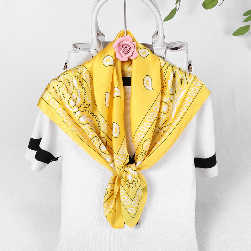Khăn Bandana Lụa (Khăn Turban) Làm Áo Bikini Chât Liệu Chiffon - 70x70cm - Mã B005