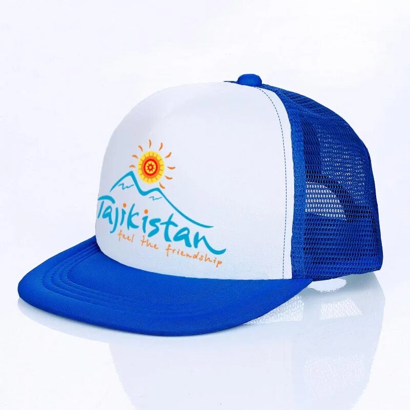Tajikistan Flat Snapback Cap Palm Country Hand Flag Print Hip Hop Hats Love Tajikistan  Printing Baseball Hat For Men Kababaihan