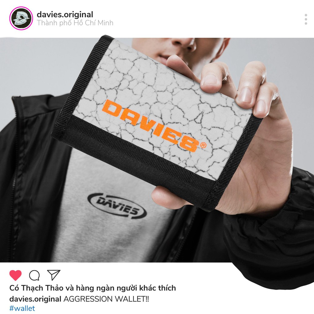 Ví nam nữ local brand Davies DSW Aggression Wallet