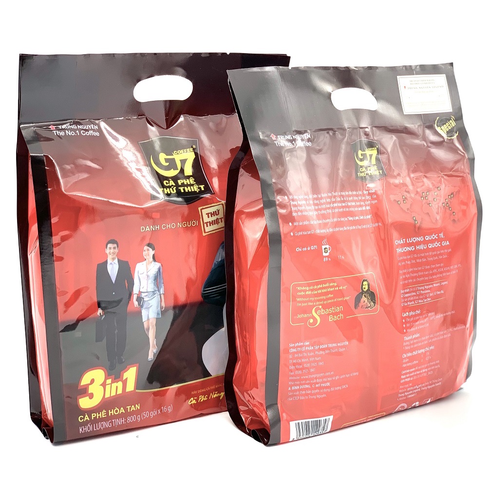 (HOT LIKE) Bịch 50 Gói cafe G7 bịch 50 gói x 16g