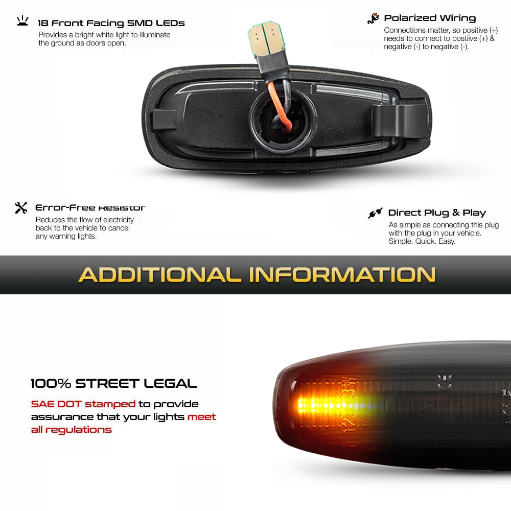 2Pcs Dynamic LED Fender Side Marker Light Turn Signal Lamp Sequential Blinker Indicator Repeater For Hyundai i30 Grandeur Avante Elantra KIA Rio Carens Rondo