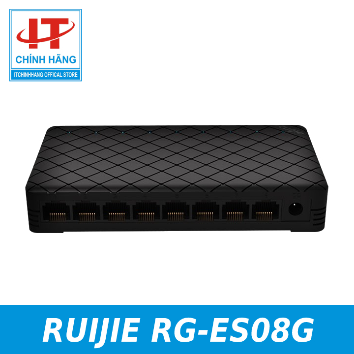 Thiết bị mạng HUB -SWITCH Ruijie RG-ES08G ( 8-Port Gigabit unmanaged Switch, 8 Gigabit RJ45 Ports )