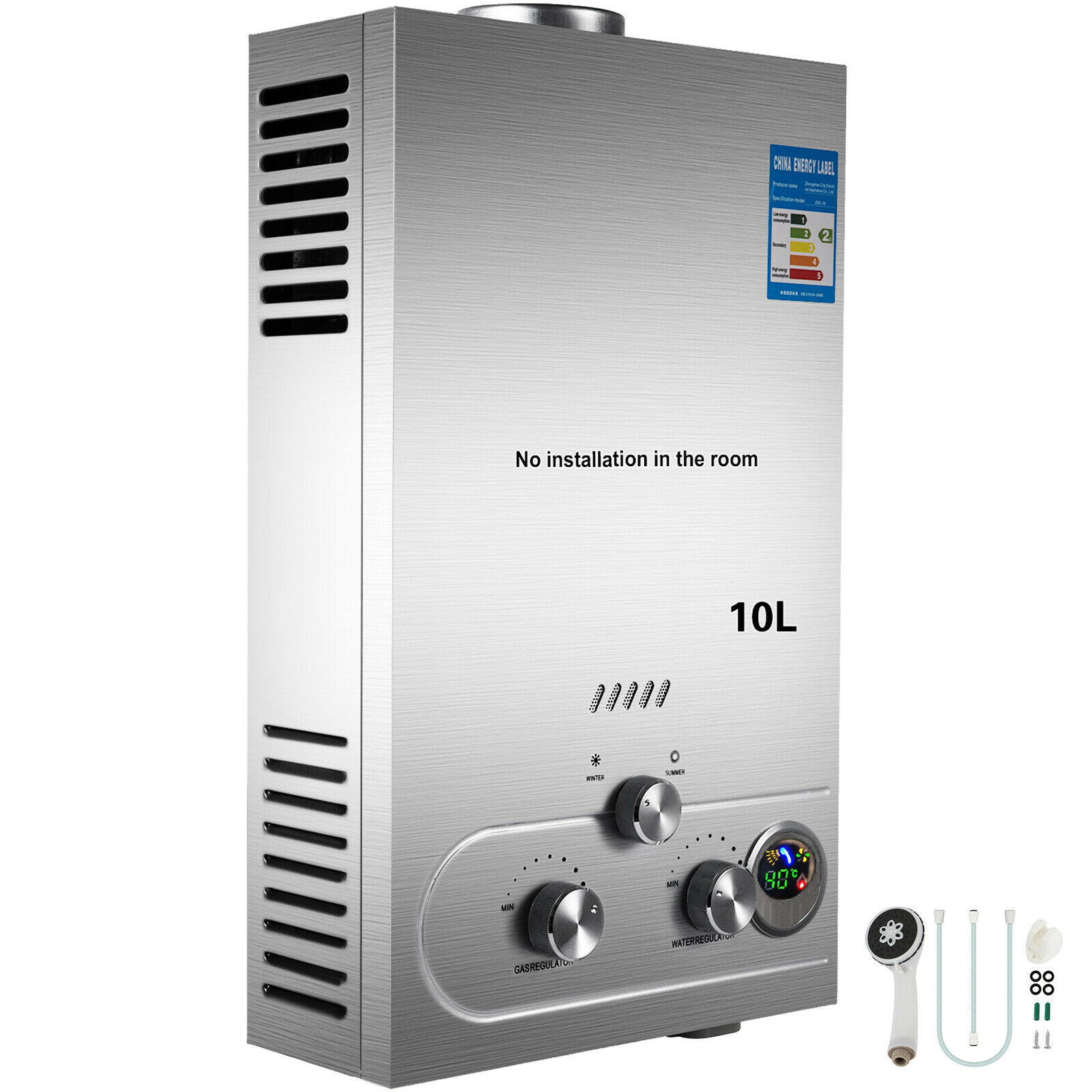 VEVOR LPG Gas Hot Water Heater 6-18L Propane Tankless Instant Boiler With  Shower Kit LPG Water Heater Home Appliance LPG Boiler Shionize | Lazada PH