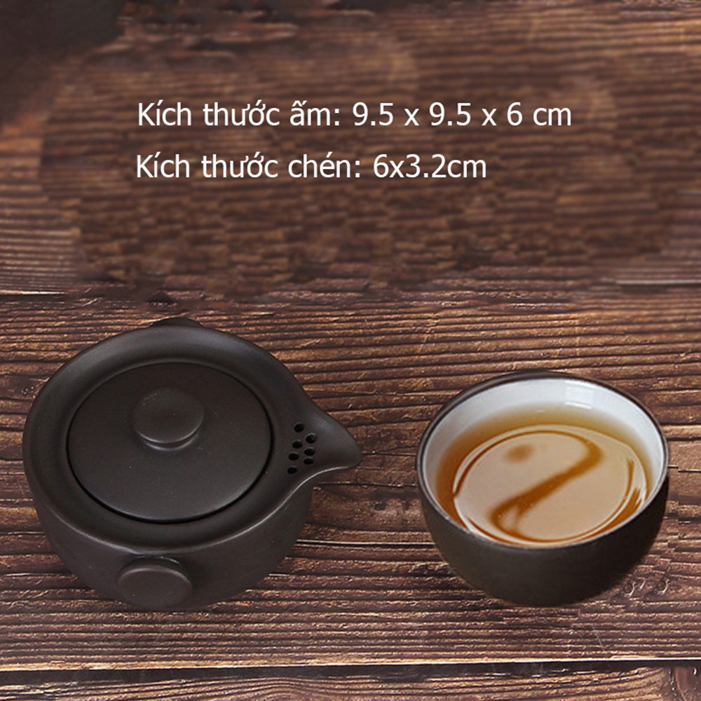 Bộ ấm chén độc ẩm tử sa pha trà tinh hoa trà đạo An Nam Decor