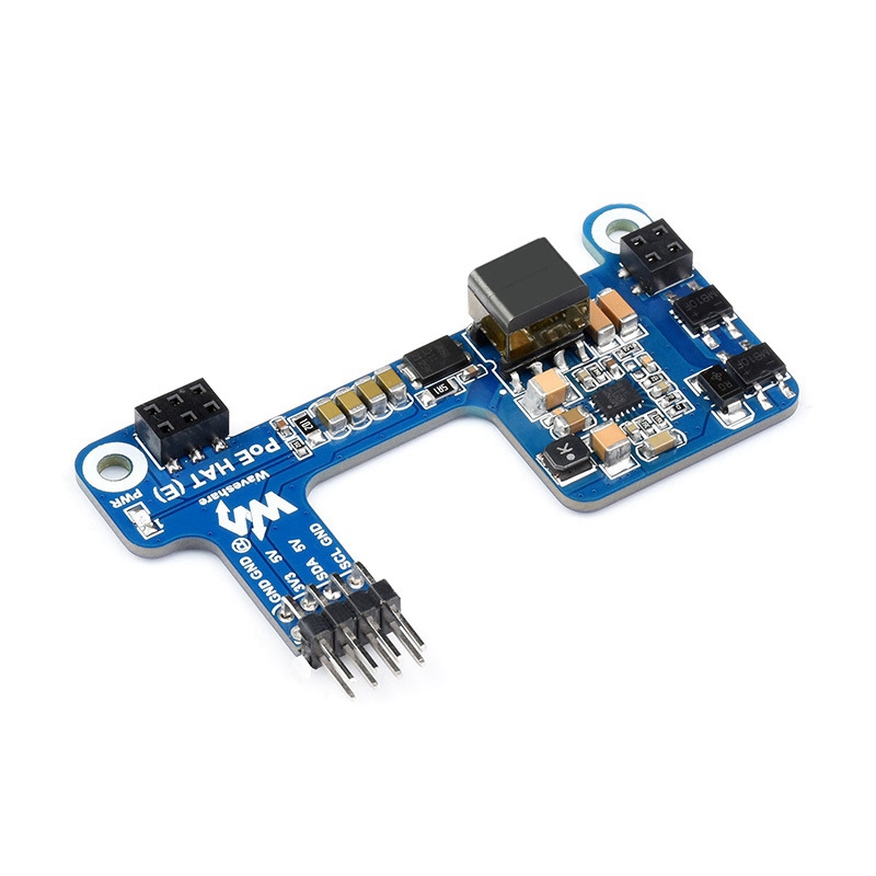 Waveshare Pi Hat Pcb Board Expansion Board PoE HAT(E) Ethernet Power over Expansion Board for Raspberry Pi 3B+/4B for IEEE 802.3Af 1PCS