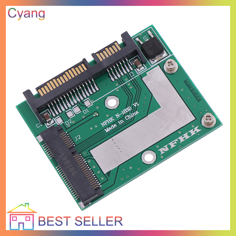 Cyang mSATA SSD to 2.5'' SATA 6.0gps adapter converter card module board mini pcie ssd