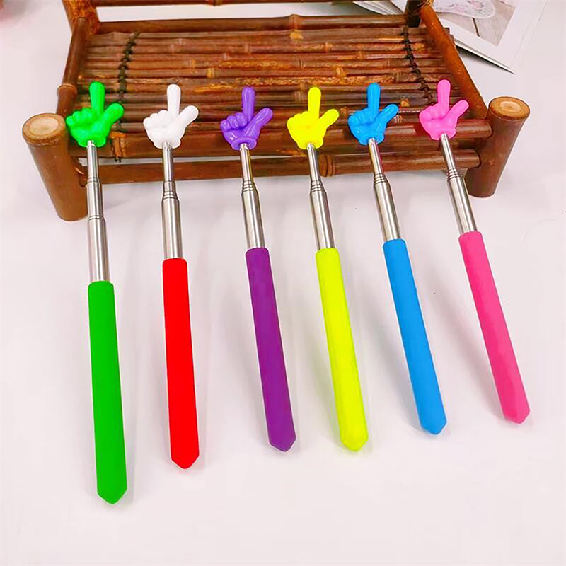 jiaoxing School Teacher Specific Supplies For Classroom Retractable Finger Reading Teaching Pointer Stick Design Children Piano Fingerstick