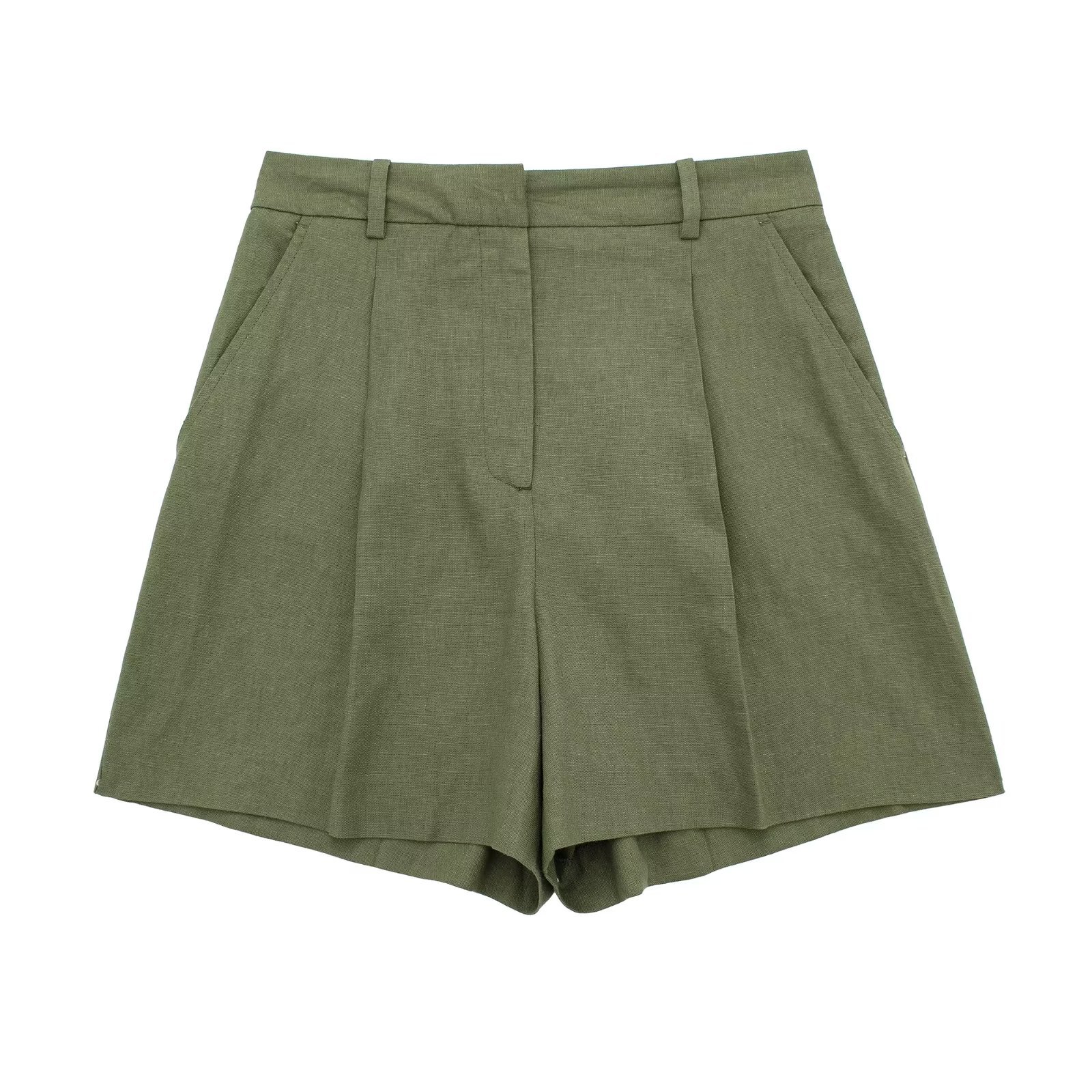 Quần áo nữ Linen Blend Clone Vest+Quần short Set