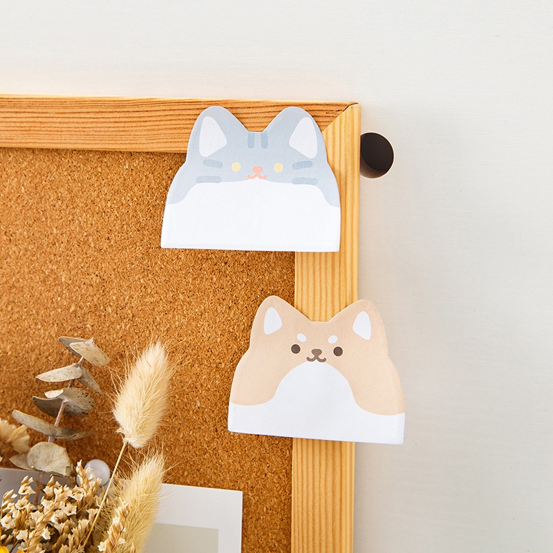 45 tờ dễ thương phim hoạt hình thú cưng phong cách ghi chú dán trường học văn phòng tearable ba mẫu giấy ghi nhớ Bộ