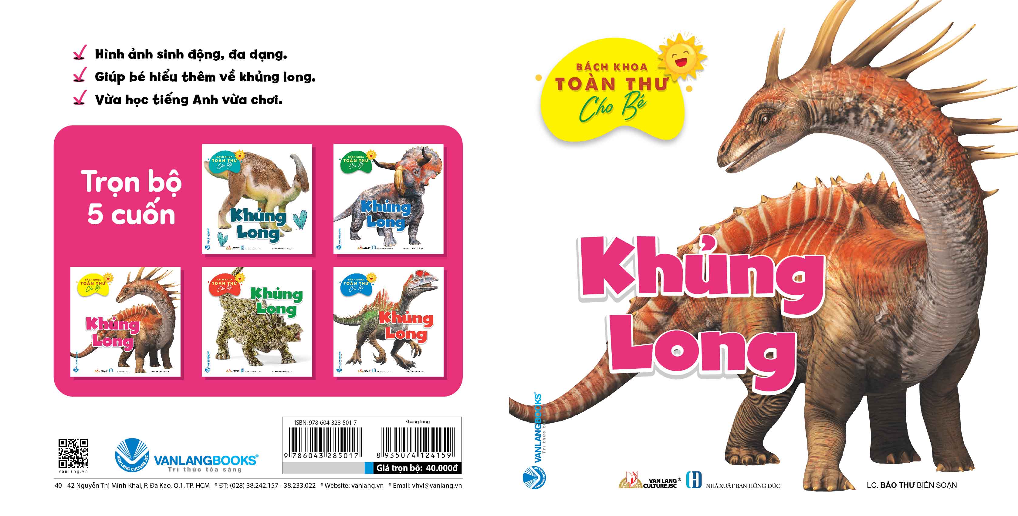 Sách - Bách Khoa Toàn Thư cho Bé - Khủng Long (Bộ 5 quyển)-Vanlangbooks