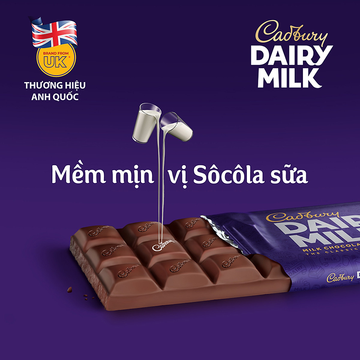 Socola Cadbury Dairy Milk 160G