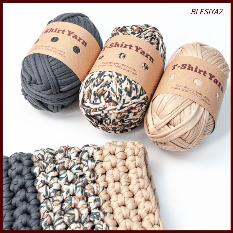 Bộ 6 Cuộn Len Đan Móc Đệm Túi macrame