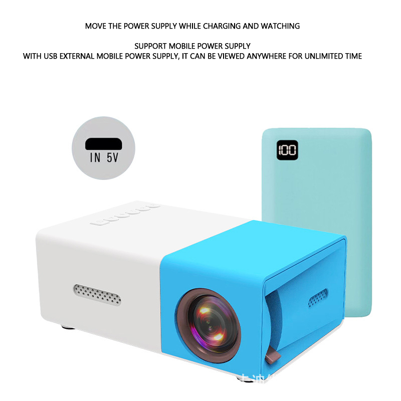 KAIMEIDI chiếu máy chiếu mini HD có dây điện thoại di động màn hình giống nhau LED