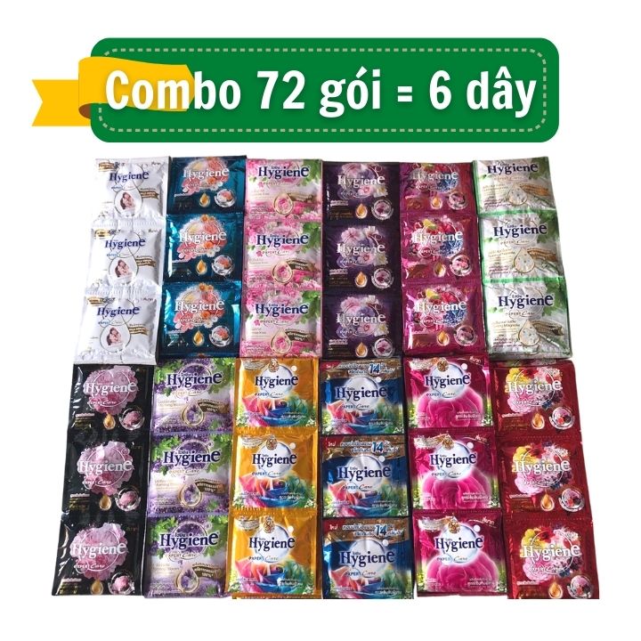 Combo 10 wire fabric softener concentrated Hygiene (120 pack/20ml) -fabric softener is favored in Thailand-red ant kids