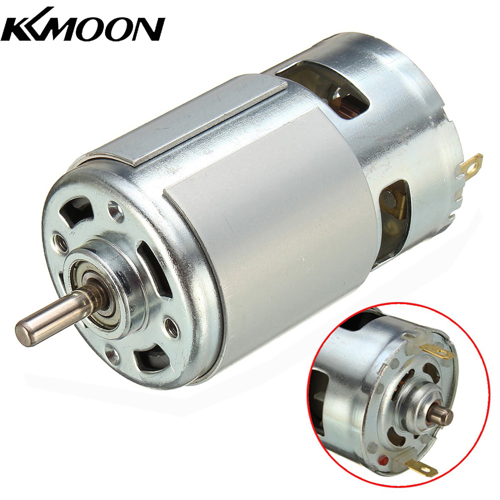 KKmoon 775 DC 12V-36V 3500-9000RPM Motor Ball Bearing Large Torque High Power Low Noise DC Motor Accessories Electrical Supply