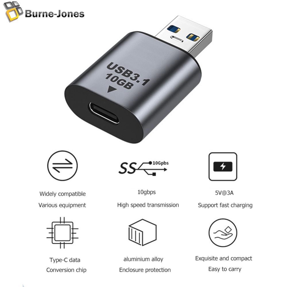 Usb 3.1 to usb 3.1/type c adapter usb3.1 gen2 charging data transfer converter