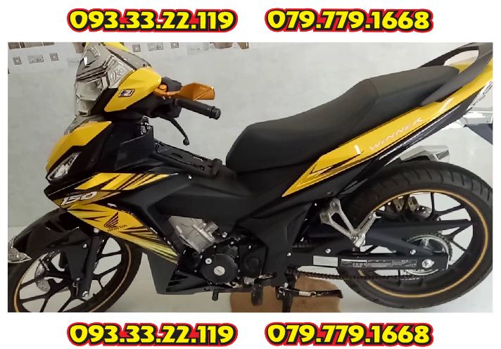 Tem rời winner v1 zin 2017 dán xe vàng - tem chuẩn