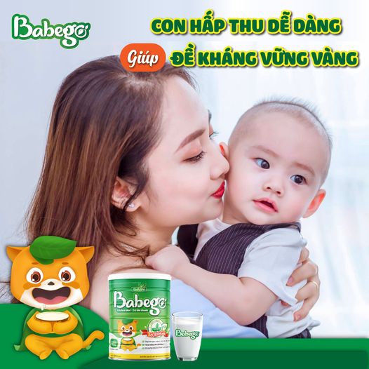 HOT SỮA CHÙM NGÂY BABEGO 800 GRAM 12-36 THÁNG